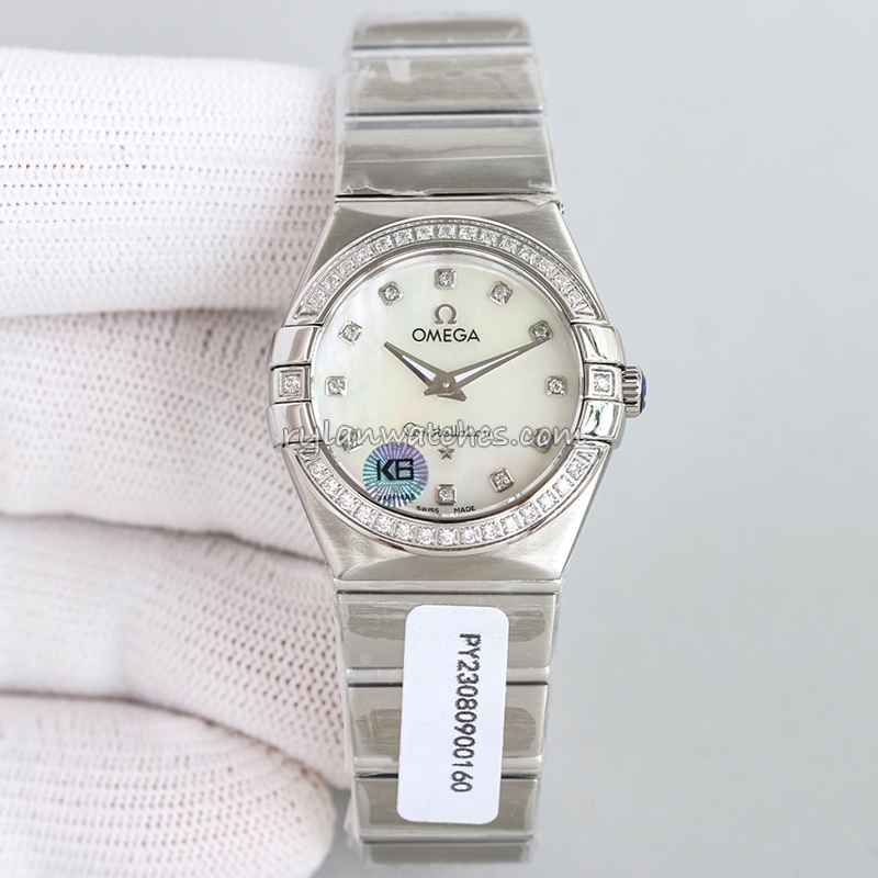 Omega Constellation Quartz Diamond Bezel 27mm Ladies Clone