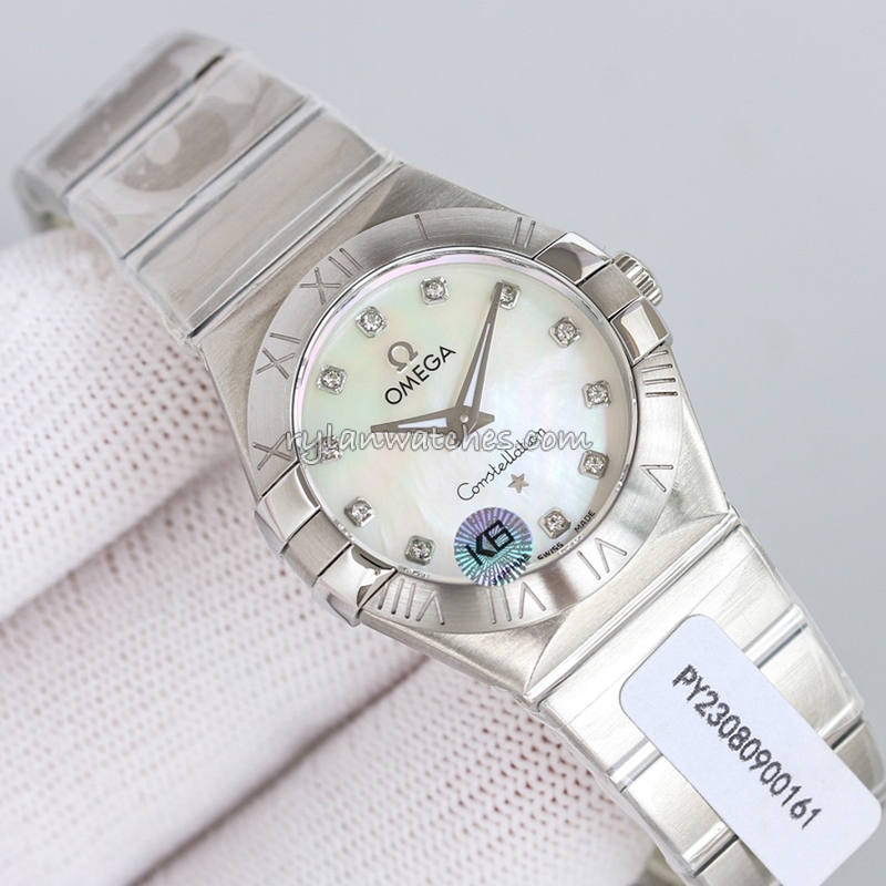 Omega Constellation Gold Dial Diamond Markers Clone 29MM