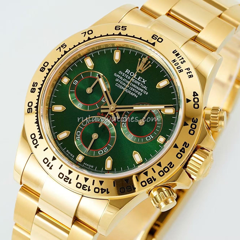 Rolex Daytona 116508 Green Dial with Yellow Gold Case 40mm