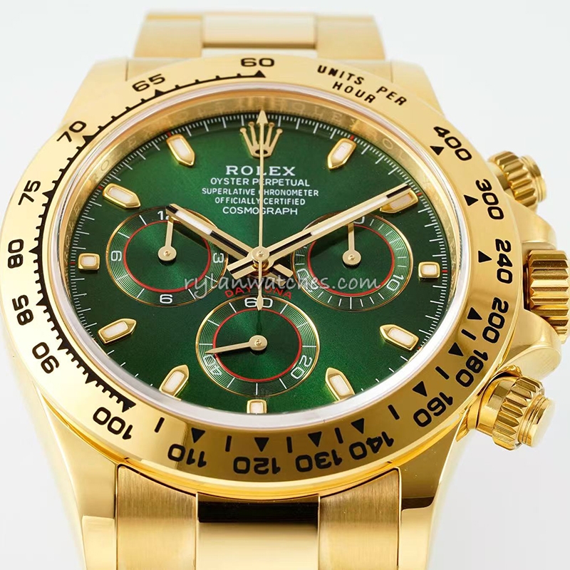 Rolex Daytona 116508 Green Dial with Yellow Gold Case 40mm