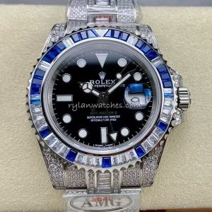 Rolex GMT-Master Blue Sky and White Cloud Circle 40MM Clone blue gem bezel