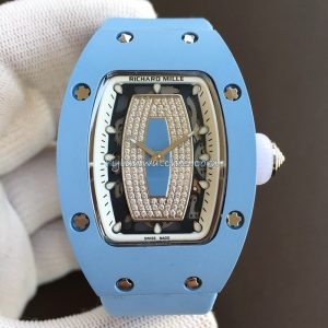 Richard Mille RM 007 Blue Blue Strap Clone, Blue Case, Blue Bridge, Blue Strap