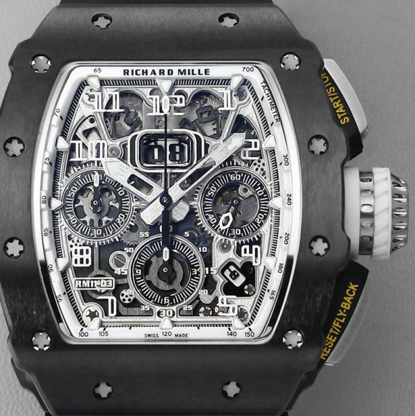 Richard Mille RM 011 White Green Strap Clone