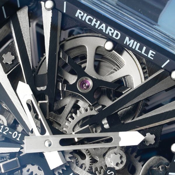 Richard Mille RM-12 Black Ring Carbon Fiber Shell Black Tape