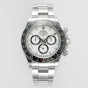 Rolex Daytona Steel White Dial Clone with Steel Bracelet