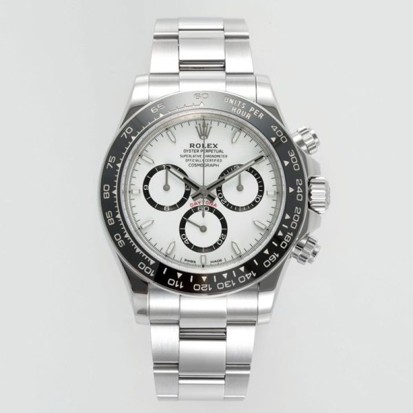 Rolex Daytona Steel White Dial Clone with Steel Bracelet