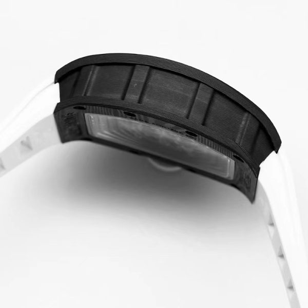 Richard Mille RM-55 rose gold ring carbon fiber shell black tape