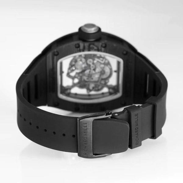 Richard Mille RM-55 Rose Gold Ring Black Ceramic Case Black Tape