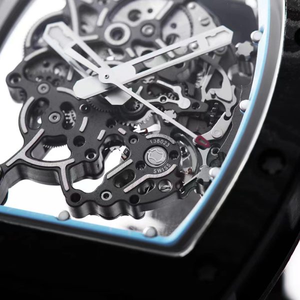 Richard Mille RM-55 Green Circle White Ceramic Case White Tape