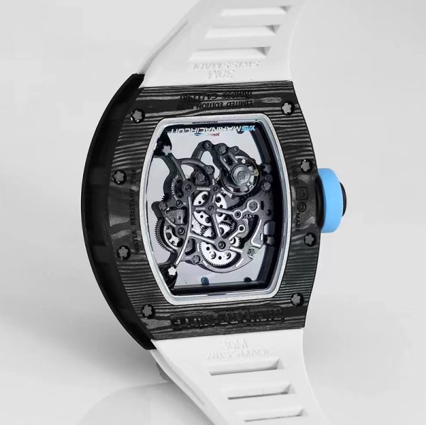 Richard Mille RM-55 Blue Ring Carbon Fiber Shell Blue Tape