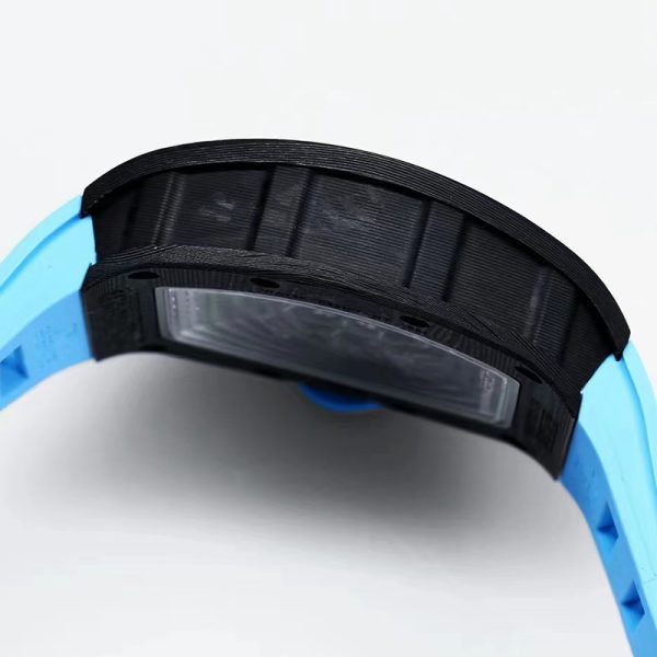 Richard Mille RM-55 Blue Ring Carbon Fiber Shell Black Tape