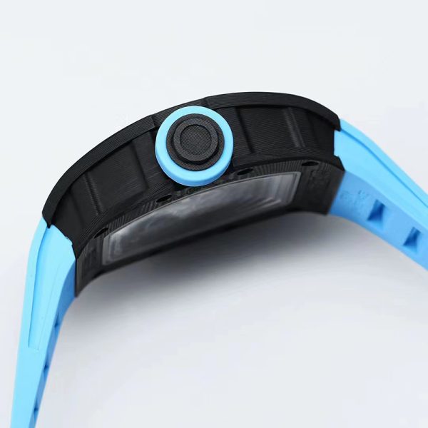 Richard Mille RM-55 Blue Ring Carbon Fiber Shell Black Tape