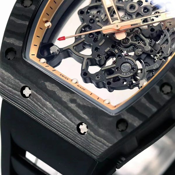 Richard Mille RM-55 Blue Circle White Ceramic Shell Blue Tape