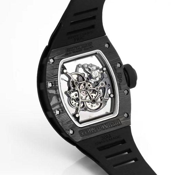 Richard Mille RM-55 Blue Circle White Ceramic Shell Blue Tape