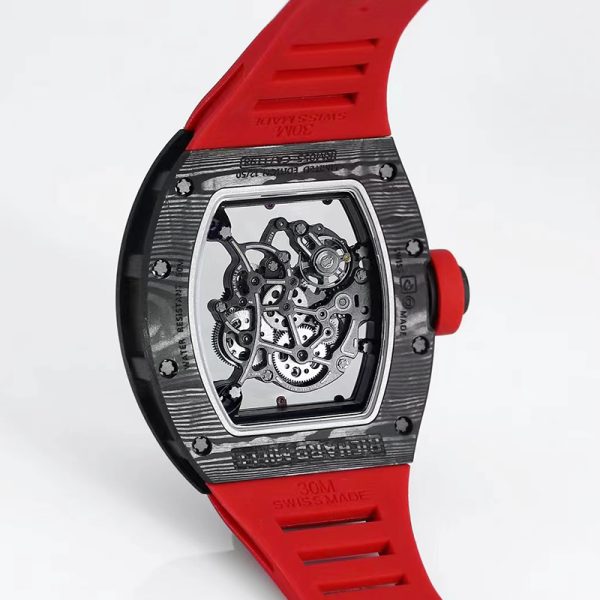 Richard Mille RM-55 Blue Circle White Ceramic Case White Tape
