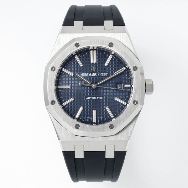 Audemars Piguet Royal Oak 15400 blue dial black rubber strap 41mm