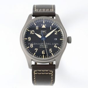 IWC Mark XVIII Titanium Clone watch with black dial and titanium case