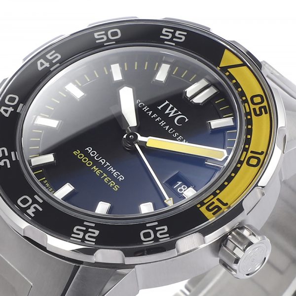 IWC Aquatimer 2000M Clone Dive Watch Black Yellow