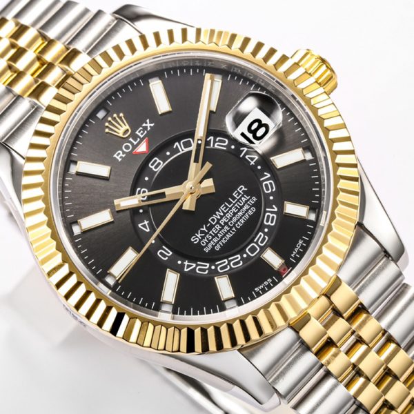 Rolex M326934 Sky-walker Silver Plate Gold 42MM