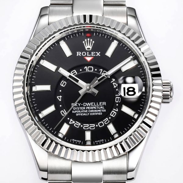Rolex M326934 Sky-walker black plate steel case 42MM