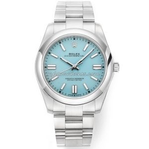 rolex oyster perpetual tiffany blue