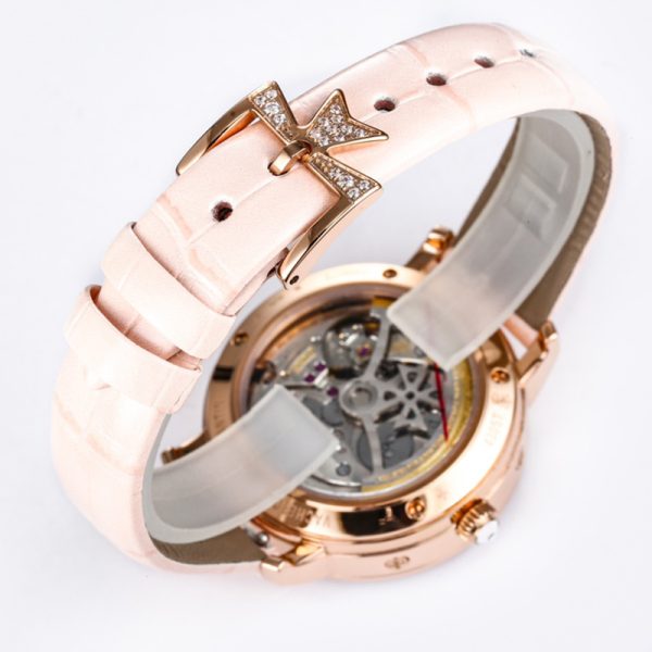 Vacheron Constantin Patrimony Perpetual Calendar Pink Mother of Pearl 36.5mm Diamond Clone