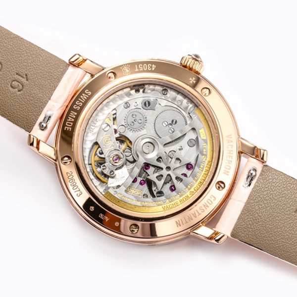 Vacheron Constantin Patrimony Perpetual Calendar Pink Mother of Pearl 36.5mm Diamond Clone