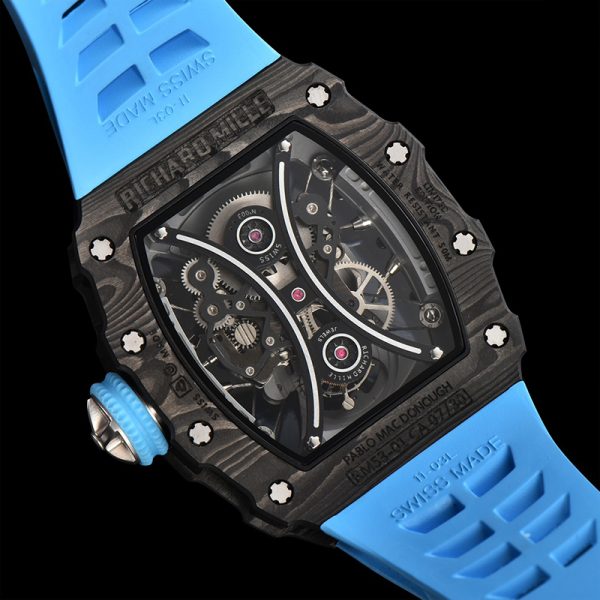 Richard Mille RM-53 Blue Ring Carbon Fiber Shell Blue Tape