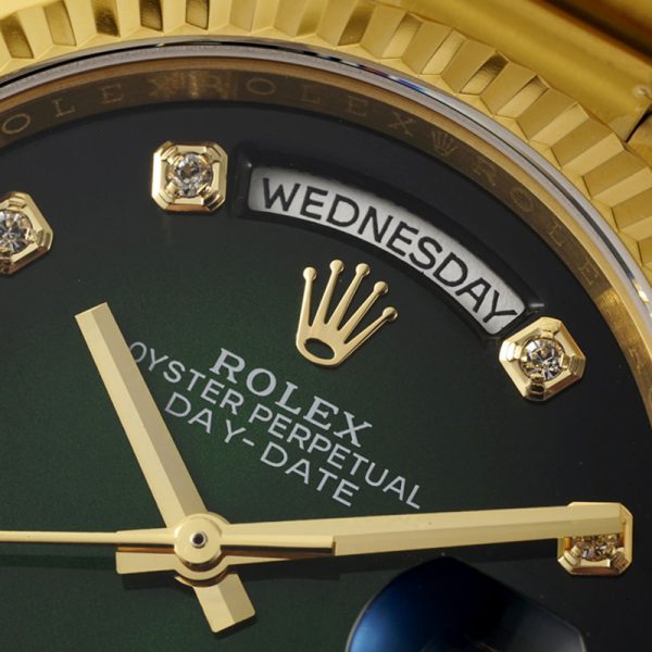 Rolex Day-Date Clone Pink Pearl Ring Diamond 36mm