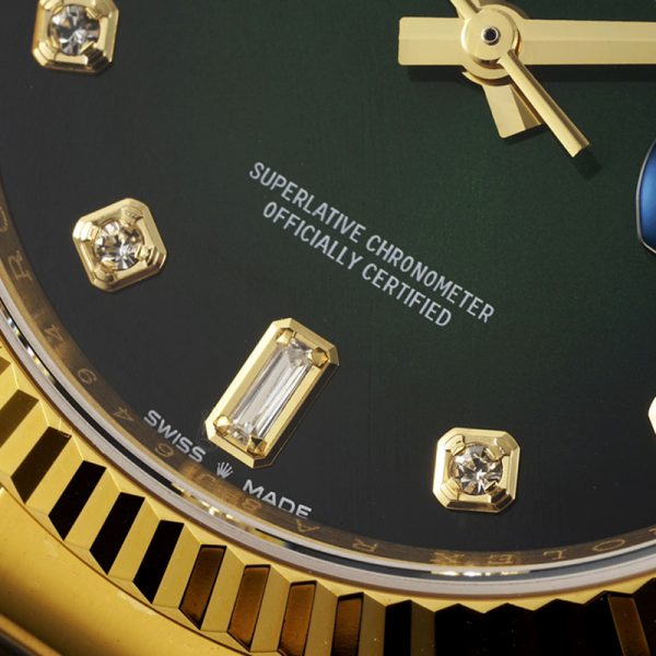 Rolex Day-Date Clone Pink Pearl Ring Diamond 36mm