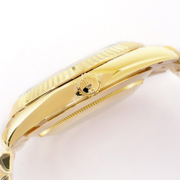 ROLEX JDay-Date 36MM Gold Double Calendar Stripe