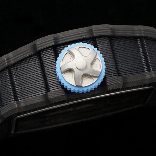 Richard Mille RM-53 Silver Diamond Black Ring Titanium Case Black Tape