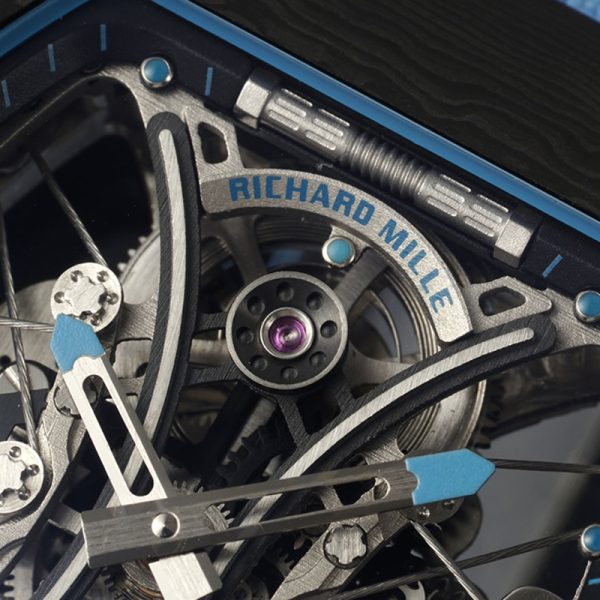 Richard Mille RM-53 Silver Diamond Black Ring Titanium Case Black Tape