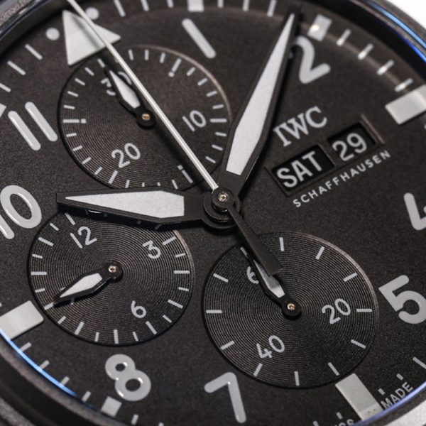 IWC Pilot Chronograph TOP GUN Clone All Black Watch
