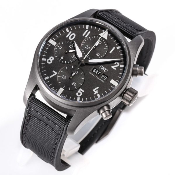 IWC Pilot Chronograph TOP GUN Clone All Black Watch