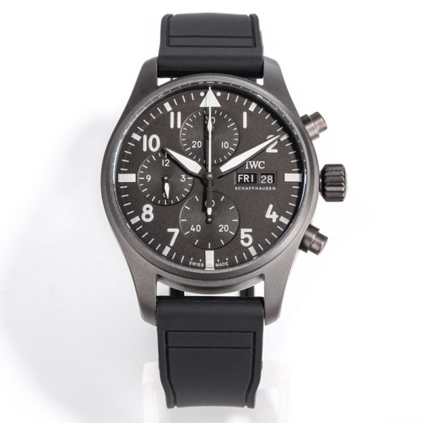 IWC Pilot Chronograph TOP GUN Clone All Black Watch