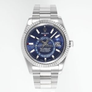Rolex Sky-Dweller Stainless Steel Blue Dial Oyster Clone