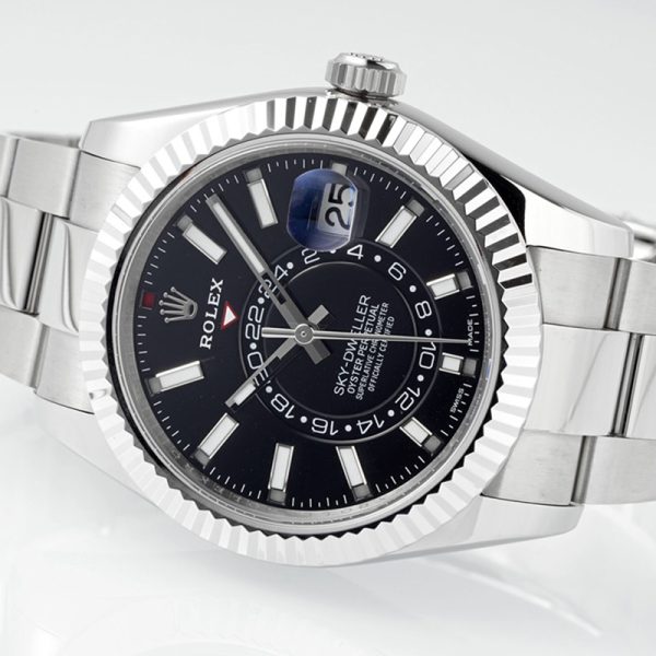 Rolex M326934 Sky-walker black plate steel case 42MM