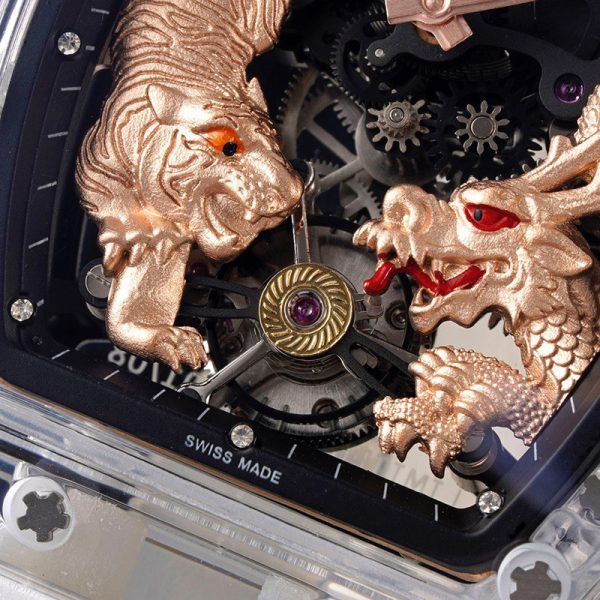 Richard Mille RM-51 Crouching Tiger, Hidden Dragon Diamond Ring Black Ceramic Shell