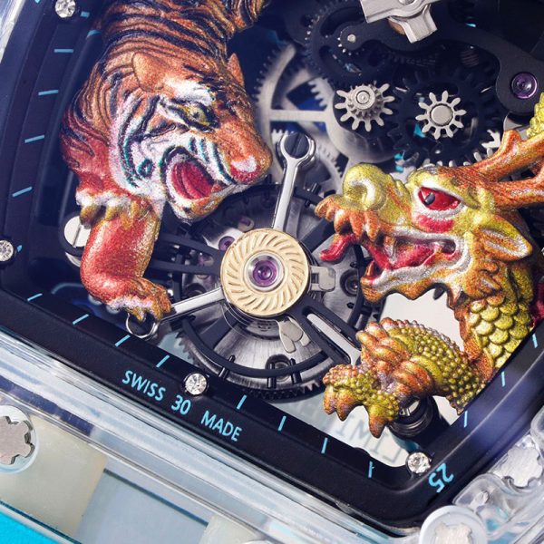 Richard Mille RM-51 Crouching Tiger, Hidden Dragon Diamond Circle Rose Gold Case