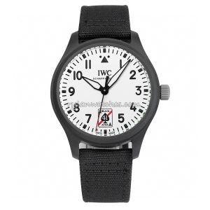 IWC Black Aces Ceramic Clone Watch Full Lume White Dial