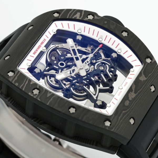 Richard Mille RM-55 red ring carbon fiber shell red tape