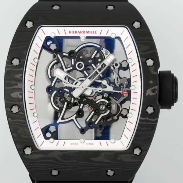 Richard Mille RM-55 red ring carbon fiber shell red tape