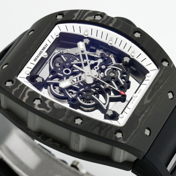 Richard Mille RM-55 Red Circle White Ceramic Case White Tape