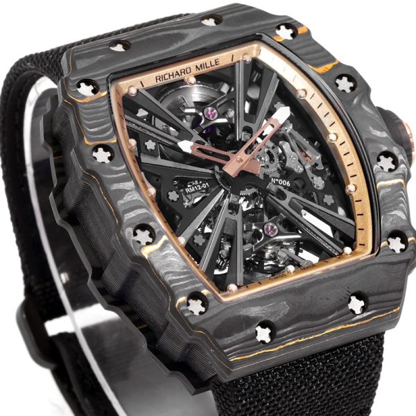 Richard Mille RM-12 Black Circle Red TPT Shell Red Tape