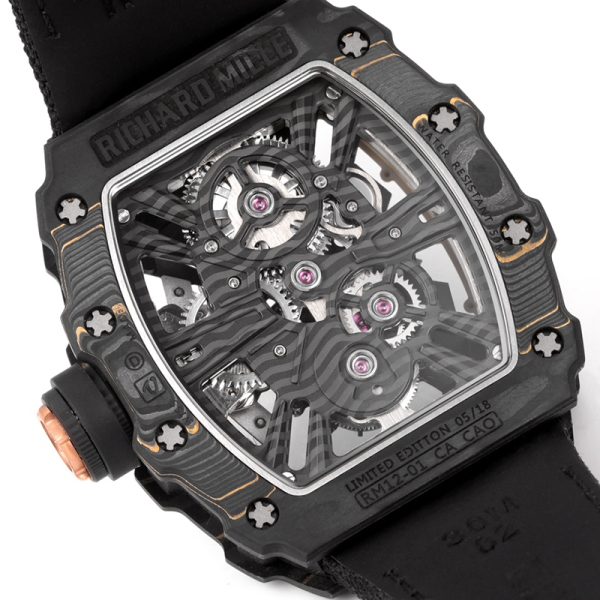 Richard Mille RM-12 Black Circle Red TPT Shell Red Tape