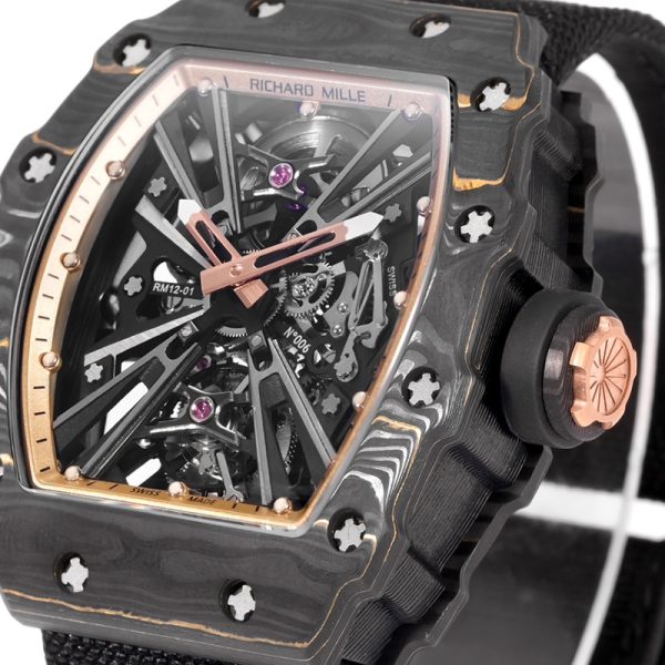 Richard Mille RM-12 Black Circle Red TPT Shell Red Tape