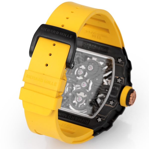 Richard Mille RM-12 black circle red TPT shell black tape