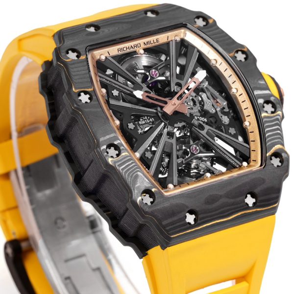 Richard Mille RM-12 black circle red TPT shell black tape