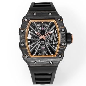 Richard Mille RM12-01 Carbon Clone Black Rubber Strap, Carbon Case, Swiss Movement, Black Strap